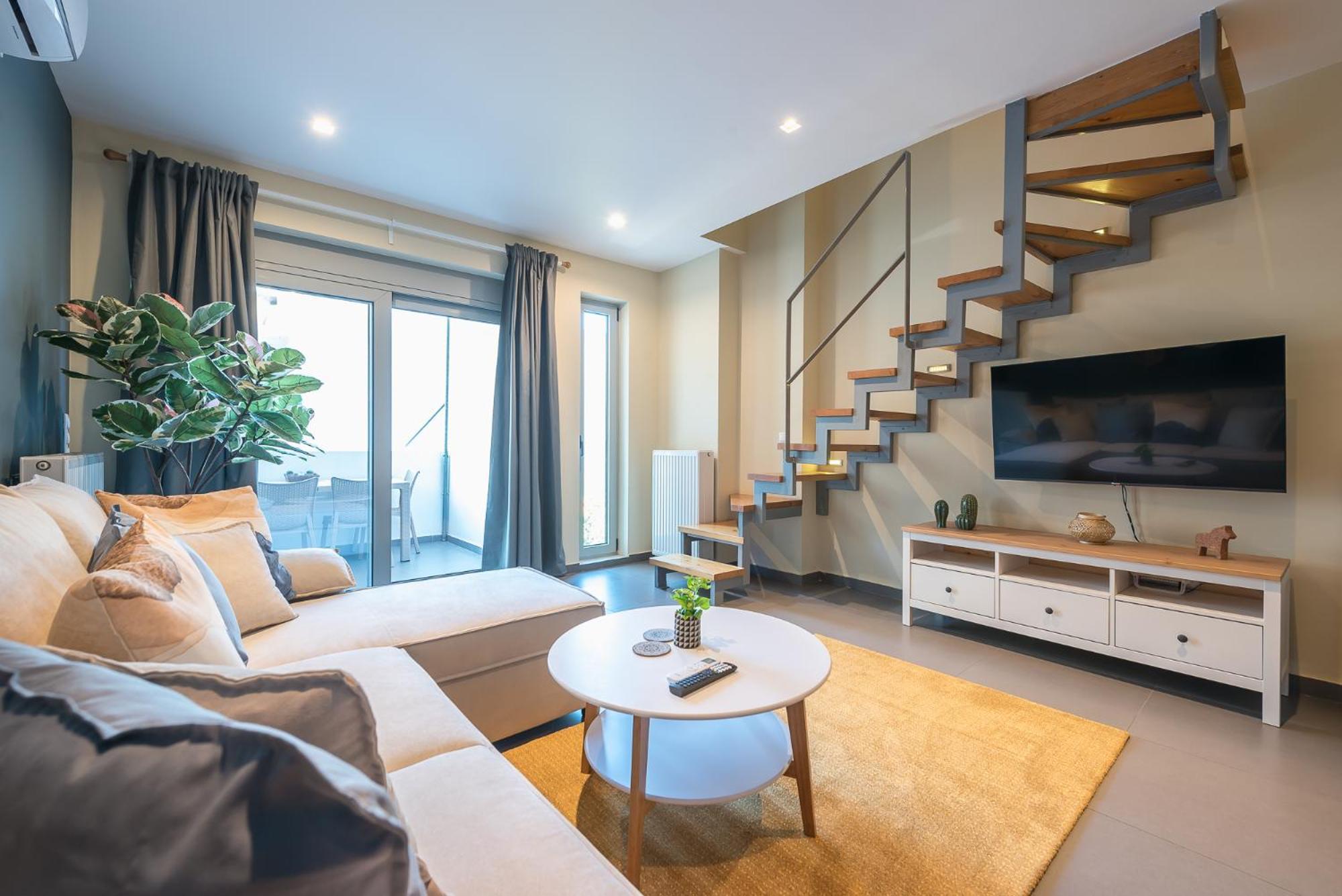 Artistic 2br Maisonette: An Architectural Delight Apartment Athens